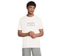 Armani Exchange Weißes Kurzarm-T-Shirt für Herren mit Logo, Weiß, XXL