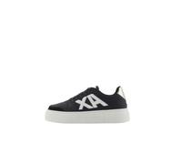 Armani Exchange Women Kurt, Low Cut, Platform Sole, Colour Contrasts Sneaker Black 37.5