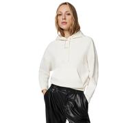 Armani Exchange Women's Cross Gender, Cuffed Sleeve small Front Logo Relaxed fit, Sweatshirt, White, S