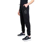 Armani Exchange Damen Drawstring Logo Studs Terry Jogger Casual Pants, Schwarz, L EU