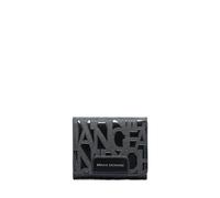 Armani Exchange Women's Essential, Liz, Embossed Logo, Travel Accessory- Travel Wallet, Black