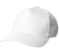 Armani Exchange Women's Essential, Printed Logo Baseball Cap, White, Einheitsgröße