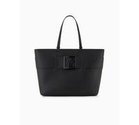Armani Exchange Women's Essential, Susy, square logo Shopping M, Black, One size