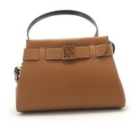 Armani Exchange Women's Essential, Susy, square logo Top handle M, Bronze, One size