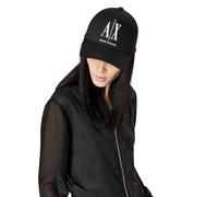 Armani Exchange Women's Icon Logo Baseball Cap, Black/White, Einheitsgröße