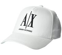 Armani Exchange Women's Icon Logo Baseball Cap, White/Black, Einheitsgröße