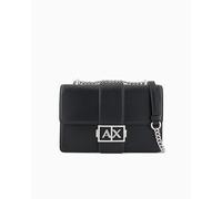 Armani Exchange Jodie M Schultertasche schwarz, Lederimitat, Damen