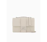 Armani Exchange Women's Jodie, Sustainable, Chain strap, Crossbody, White, One size