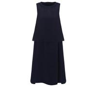 Armani Exchange Women's Light, balza, Zip on Back, Round Neck Cocktail Dress,Blue,14