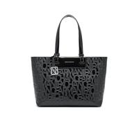 Armani Exchange Liz Patent M Shopper schwarz, Lederimitat, Damen