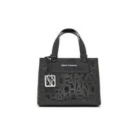 Armani Exchange Liz Patent S Handtasche schwarz, Polyurethan, Damen