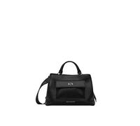 Armani Exchange Handtasche Nicole M – Lederimitat, schwarz, 29 cm, Damen
