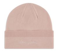 Armani Exchange Women's, Ophelia, Logo Signature Tone on Tone Beanie Hat, Pink, One Size