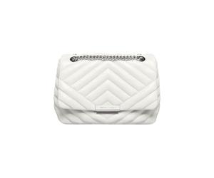 Armani Exchange Women's Victoria, Essential, Logo plate, Crossbody, White, One size