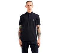 Armani Exchange Herren Poloshirt Icon Project, gesticktes Logo, Dunkles Marineblau, XXL