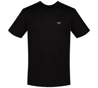 ARMANI EXCHANGE T-Shirt Herren Regular Fit Kurzarm Rundhals Baumwolle schwarz, S