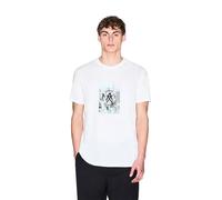 Ax Armani Exchange Kurzärmeliges T-shirt Für Männer Mann Regular Weiß Größe XXL