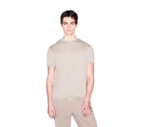 Armani Exchange Strickshirt mit Rundhalsausschnitt Sand Größe S