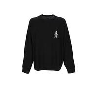 Armani ExchangeMen's The Grid, Sustainable, Jacquard Logo Pullover Sweater Black,S