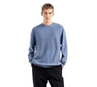 Armani ExchangeMen's The Grid, Sustainable, Reverse Jersey link Stitch Pullover Sweater Flint Stone,XXL