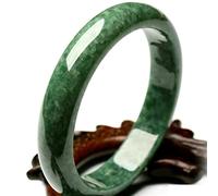 Armbänder, Jade-Armband für Frauen, grüner Jade-Armreif, echte Jadeit-Armreifen der Güteklasse A mit Schmuckschatulle