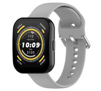 Armbänder Kompatibel mit Amazfit Bip 5 Armband, Ersatz Armband aus Silikon Sportarmband für Amazfit Bip 5 Uhrenarmband für Damen Männer (Grey, One Size)
