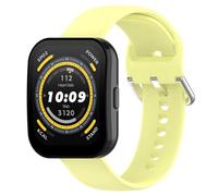Armbänder Kompatibel mit Amazfit Bip 5 Armband, Ersatz Armband aus Silikon Sportarmband für Amazfit Bip 5 Uhrenarmband für Damen Männer (Yellow, One Size)