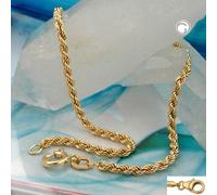 Armband 2mm Kordelkette 9Kt GOLD 19cm