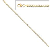 Armband 333 Gold Gelbgold 3 Blautopase hellblau blau 19 cm Goldarmband Karabiner