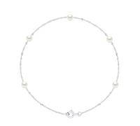 Armband - 5 echte Süßwasser-Zuchtperlen rund 4-5 mm Einheitsgröße