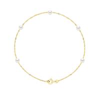 Armband - 5 echte Süßwasser-Zuchtperlen rund 4-5 mm Einheitsgröße