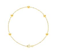 Armband - 5 echte Süßwasser-Zuchtperlen rund 4-5 mm Einheitsgröße