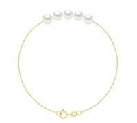 Armband - 5 echte Süßwasser-Zuchtperlen rund 6-7 mm Einheitsgröße