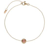 Armband 585 Gold Rotgold 1 Turmalin Cabochon pink 16 Diamanten Brllanten 20 cm