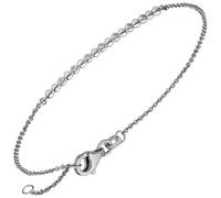 Armband 585 Gold Weißgold 7 Diamanten Brillanten 17,5 cm Weißgoldarmband