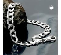 Armband 6,7mm Panzerkette flach Silber 925 21cm