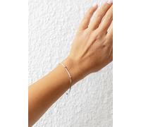 Armband 925/- Sterling Silber rhodiniert Schlangenkette vierseitig diamantiert m...