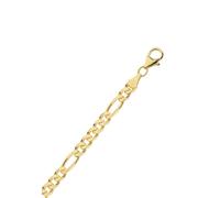 Armband ADELIA´S "19 cm Figaro Armband Si/Gopl.", gold, Armbänder, Damen, 19cm, Silber 925 (Sterlingsilber), Armband, kette (37858129-0) gold