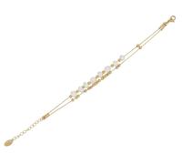 Armband ADELIA´S "Damen Armband aus Edelstahl mit Süßwasserperle 17+5 cm", gold, Armbänder, Damen, 22cm, Edelstahl, Armband, Zum Verschenken - passend für viele Anlässe (96657230-0) gold