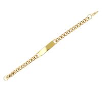 Armband ADELIA´S "Damen Armband - Panzerarmband aus Edelstahl 18 cm", gold, Armbänder, Damen, 18cm, Edelstahl, Armband, Zum Verschenken - passend für viele Anlässe (53490725-0) gold