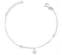 Armband ADELIA´S "Damen Armband Stern aus 925 Silber mit Zirkonia 20 cm", silber, Armbänder, Damen, 20, Silber 925 (Sterlingsilber), Armband (14060157-0) silber