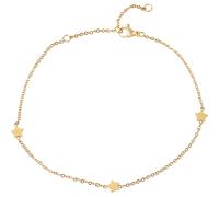 Armband ADELIA´S "Damen Armband - Stern aus Edelstahl 22 cm", gold, Armbänder, Damen, 22cm, Edelstahl, Armband, Ideal als Geschenk - dezent und elegant (79790767-0) gold