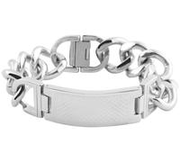 Armband ADELIA´S "Herren Armband - Panzerarmband aus Edelstahl 25 cm", silber, Armbänder, Herren, 2,5cm, Edelstahl, Armband, Ein stilvolles Geschenk für besondere Momente (77363849-0) silber
