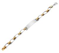 Armband ADELIA´S "Unisex Armband aus Edelstahl 21 cm", silber, Armbänder, Damen, 21cm, Edelstahl, Armband, Zum Verschenken - passend für viele Anlässe (48298130-0) silber