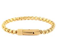 Armband ADELIA´S "Unisex Armband aus Edelstahl 22 cm", gold, Armbänder, Damen, 22cm, Edelstahl, Armband, Ideal als Geschenk - dezent und elegant (88974132-0) gold