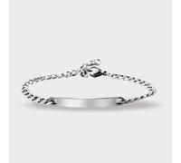 Armband ADELIA´S "Unisex Armband - Panzerarmband aus Edelstahl 16+5 cm", silber, Armbänder, Damen, 21cm, Edelstahl, Armband, Zum Verschenken - passend für viele Anlässe (79853512-0) silber