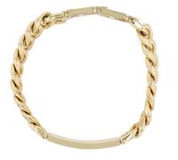 Armband ADELIA´S "Unisex Armband - Panzerarmband aus Edelstahl 21 cm", gold, Armbänder, Damen, 21cm, Edelstahl, Armband, Ein Geschenk, das Freude macht (14055056-0) gold