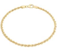 Armband AMOR "2014700", gold (gelbgoldfarben), Armbänder, Damen, 19cm, Gelbgold 375, Armband, Made in Germany (21805567-0) gelbgoldfarben