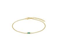 Armband AMOR "2034781", gold (gelbgoldfarben, grün), Armbänder, Damen, 19cm, Silber 925 (Sterlingsilber), Armband, mit Zirkonia (synth.) (38605435-0) gelbgoldfarben, grün