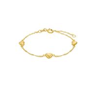 Amor Armband Mädchen Kinder Armschmuck, 14+2 cm, Gold, Herz, Kommt in Schmuck Geschenk Box, 2014692
